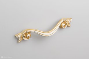 Aida мебельная ручка-скоба 96 мм золото прованс