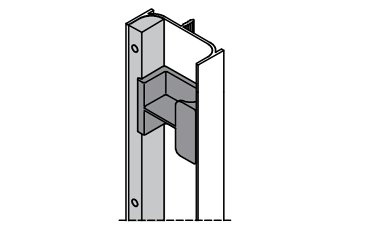 Скрытый профиль для крепления техники 600 мм