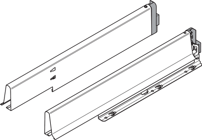 TANDEMBOX, царги М 83/450 для ящика под мойку, серые, комплект