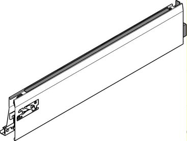 TANDEMBOX intivo, царга L 101/270мм, черная, прав.