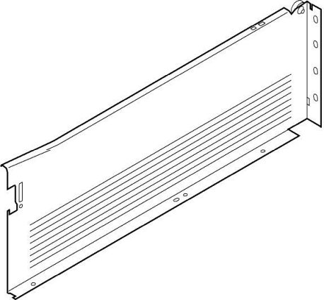 METABOX, Царга H, 150/400 мм, 25 кг, серая, лев.