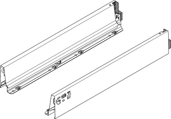 TANDEMBOX, царги М 83/350мм, черные, комплект.