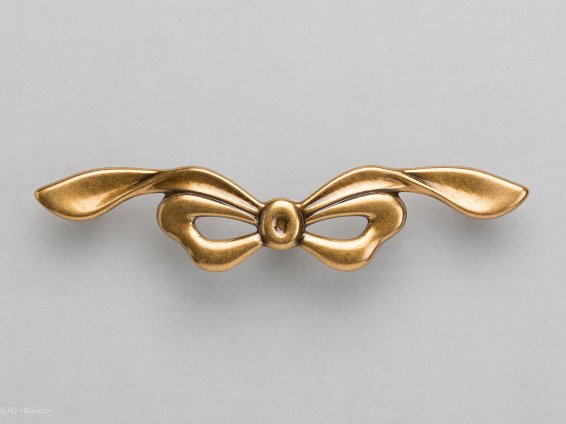 WMN701 мебельная ручка-скоба 128 мм состаренное золото