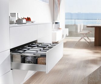 Ящик TANDEMBOX antaro (высота D 224, глубина 450 мм), крепление INSERTA, нержавеющая сталь