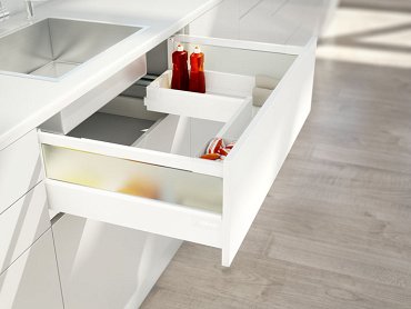 Ящик под мойку TANDEMBOX antaro (224х500) с TIP-ON BLUMOTION, под саморезы, бел., вес ящика до 20 кг