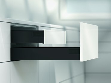 Внутренний ящик TANDEMBOX antaro с TIP-ON BLUMOTION (высота М 98,5, глубина 350 мм, вес ящика до 20 кг), черный