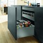 Ящик LEGRABOX pure TIP-ON BLUMOTION (высота F 241, глубина 500 мм, до 70 кг), терра-черный